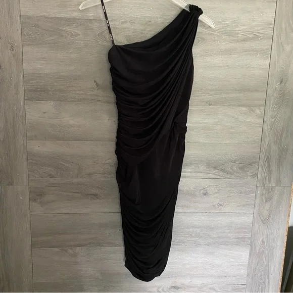 !BUNDLE! Tadashi Shoji One Shoulder Ruched Dress - Picture 1 of 5